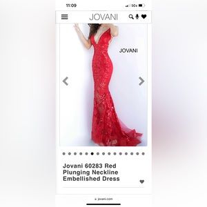 Red Jovani Prom Dress Style #60283